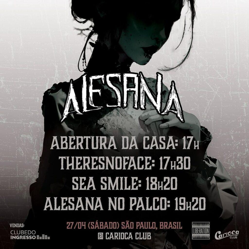 Alesana em São Paulo 2024. 